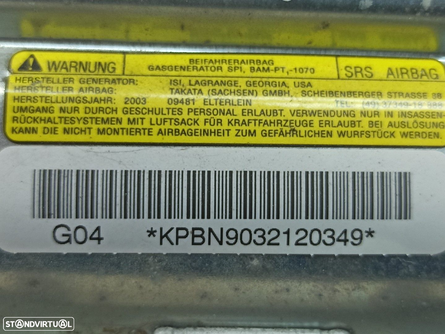 Airbag Passageiro Nissan Almera Ii (N16) - 4