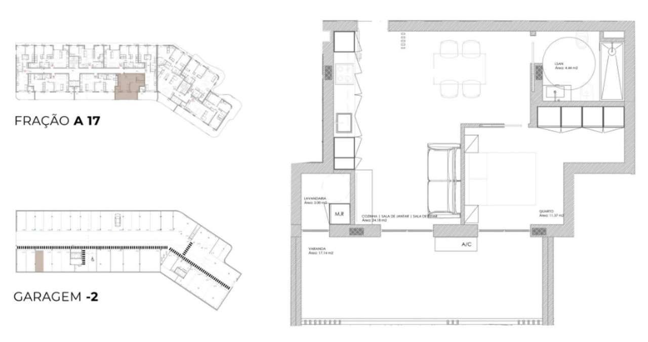 Apartamento T1 moderno com ampla varanda e lugar de garagem-12
