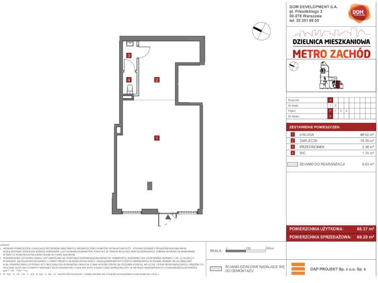 Metro Zachód | Dom Development | Unikatowy lokal - Pełny obrazek: 2/5