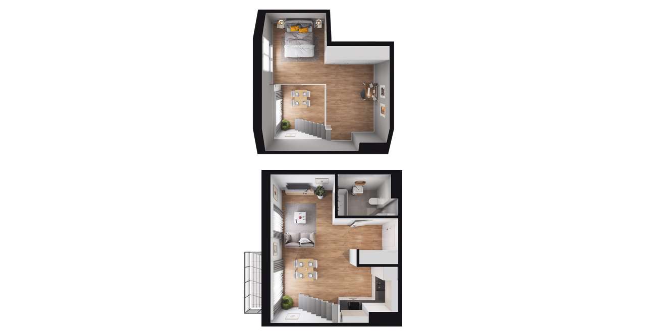 Ogrody centrum 2 | mieszkanie 1-pok. | A.3.35 - Pełny obrazek: 3/9