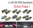 KIT COMPLETO DE 24 LÂMPADAS LED INTERIOR PARA AUDI A5 S5 RS5 SPORTBACK 2009-2015 - 1