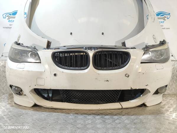 FRENTE COMPLETA BMW SERIE 5 E60 SEDAN PACK M E61 TOURING PACK M CAPOT PARACHOQUES SENSORES GUARDA-LAMAS OTICAS RADIADOR VENTILADOR FRENTE FIBRA REFORÇO - 9