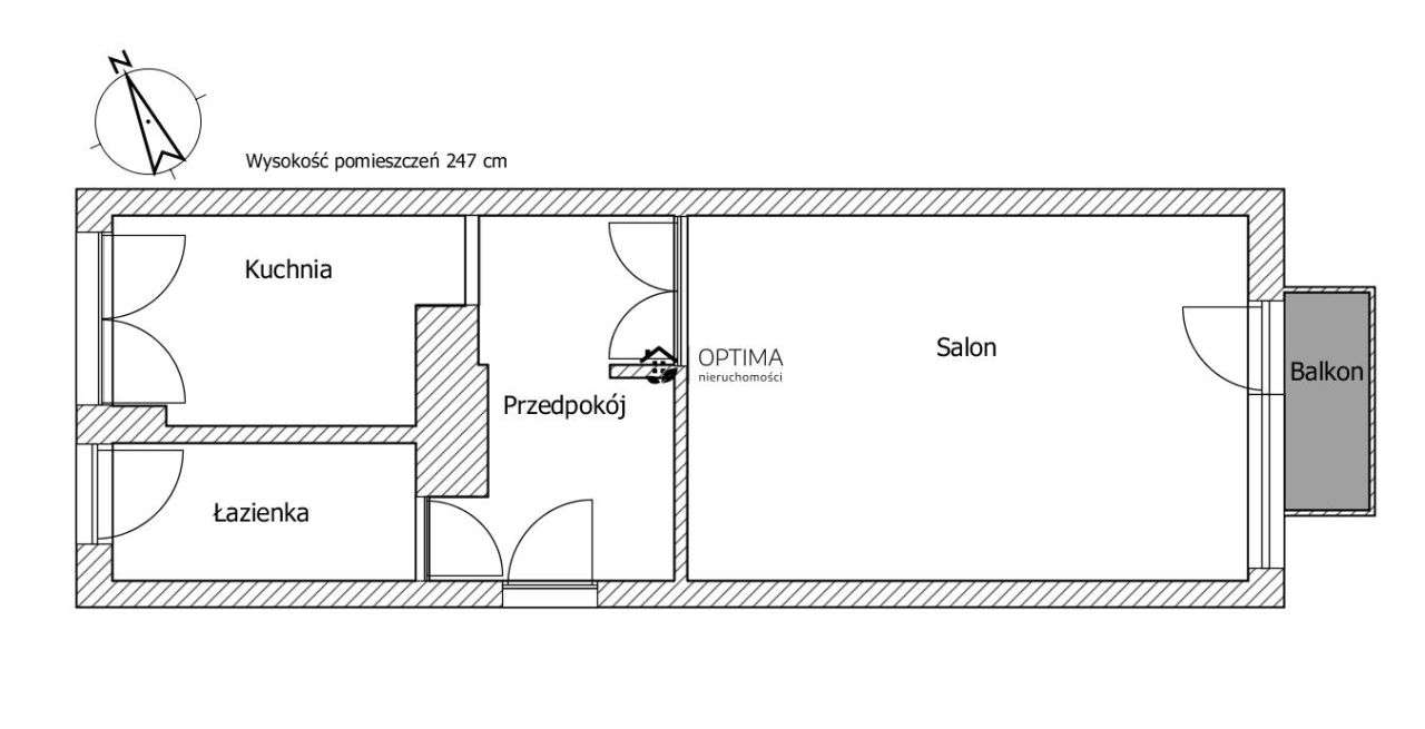 Giełdowa 35,2m2, balkon, oddzielna kuchnia-9