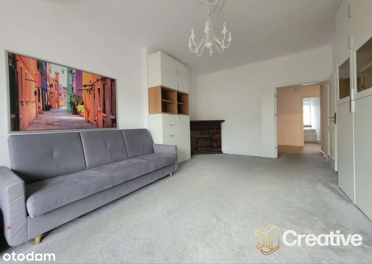 3pok z balkonem w kamienicy na Mokotowie-1