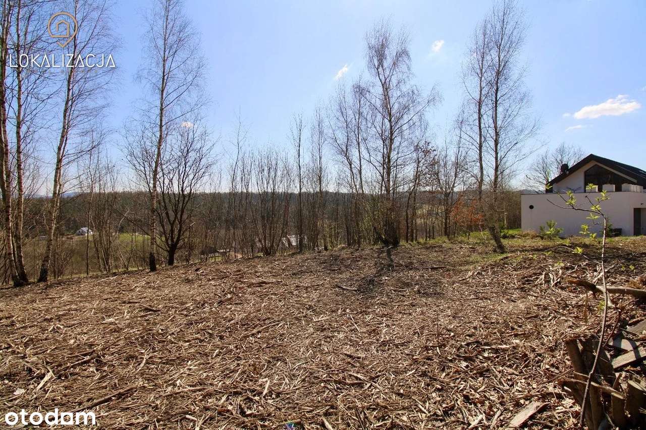 Działka w Głogoczowie 28ar z widokiem na góry
