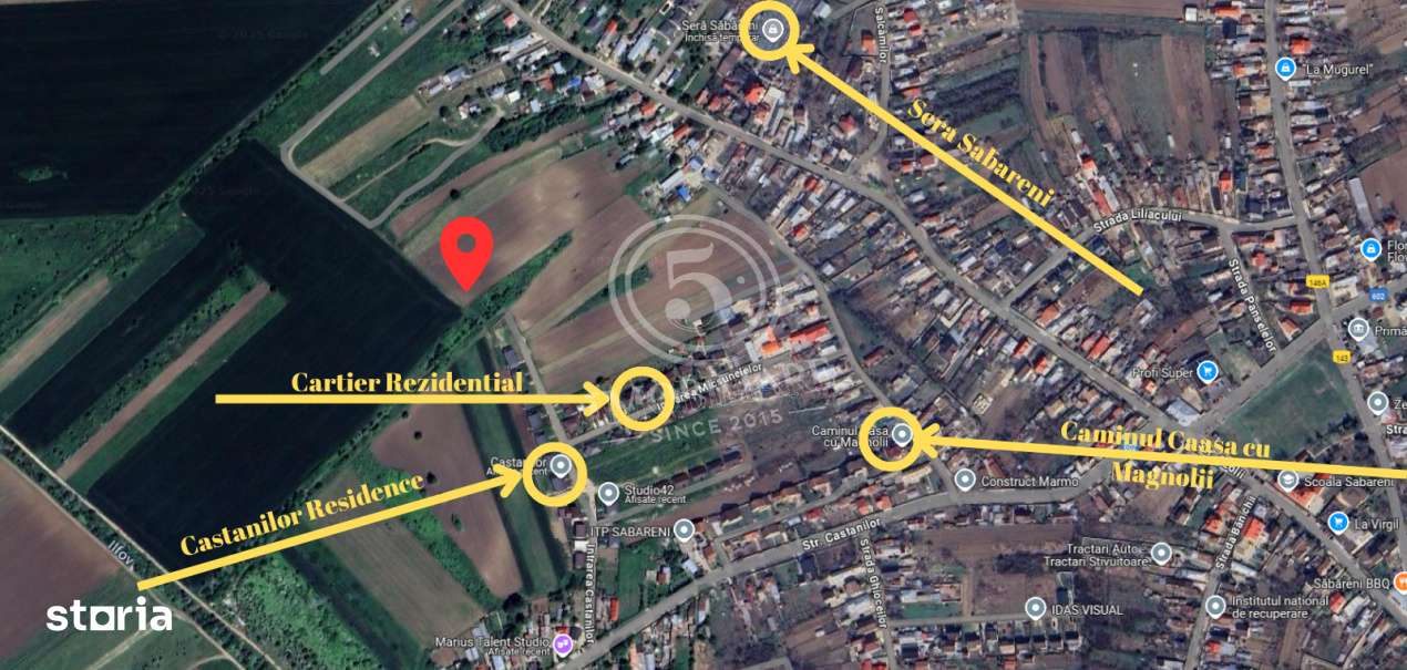 Sabareni in apropierea Padurii Cereanca- Teren de Vanzare - Imagine principală: 2/4