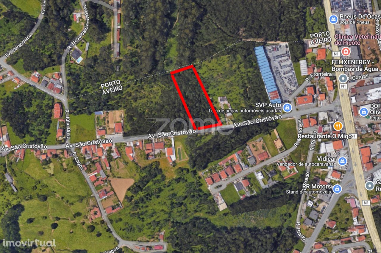 Terreno com 4.900 m2, em Nogueira da Regedoura, Sta. Maria da Feira