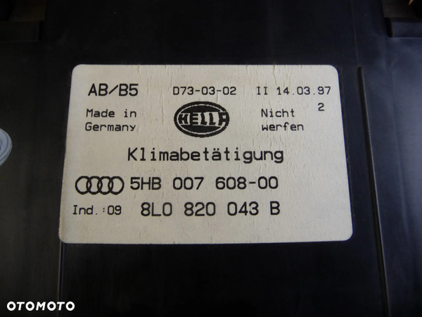 AUDI A3 8L A4 B5 PANEL NAWIEWU KLIMATRONIK 8L0820043B - 6