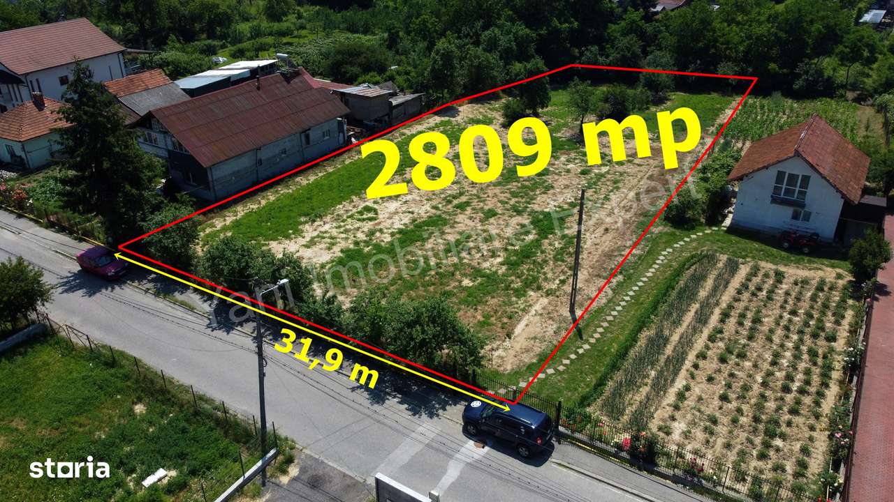 Teren de vânzare în Curtea de Argeș, cartier Marina ( 2809 mp ) - Imagine principală: 2/16