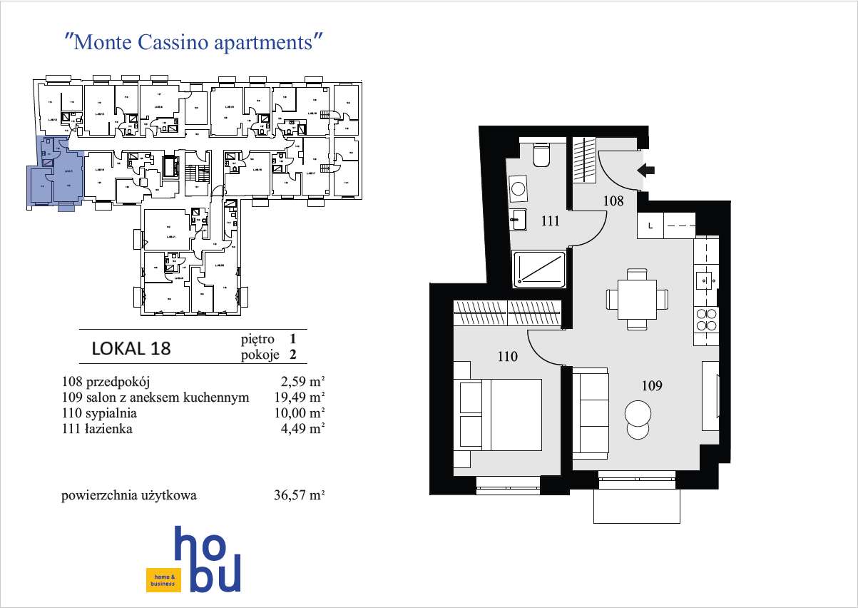 Monte Cassino Apartments - apartament nr 18 - Pełny obrazek: 5/10