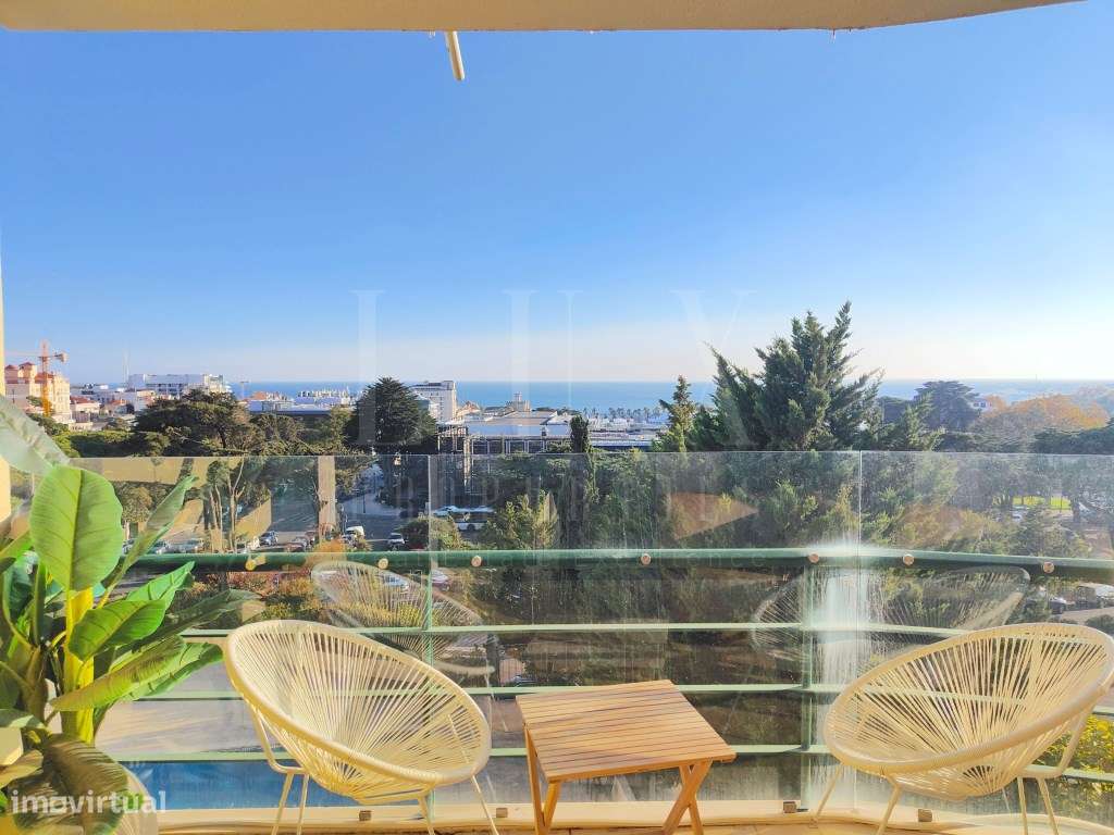 PENTHOUSE T5 DE LUXO COM VISTA FRONTAL DE MAR NO CENTRO DO ESTORIL-6