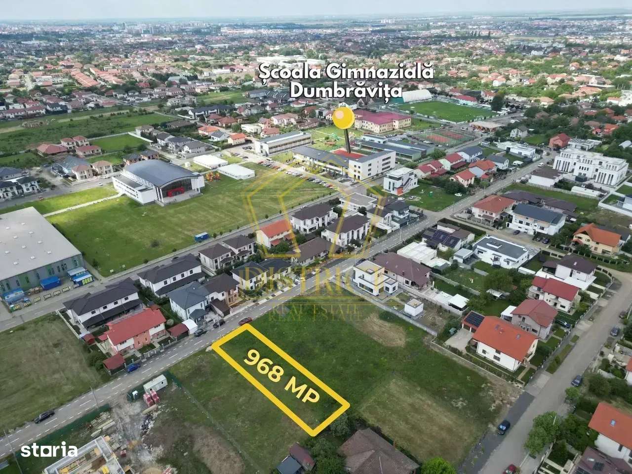 Teren intravilan constructii rezidentiale 968mp | Dumbravita - Imagine principală: 2/3