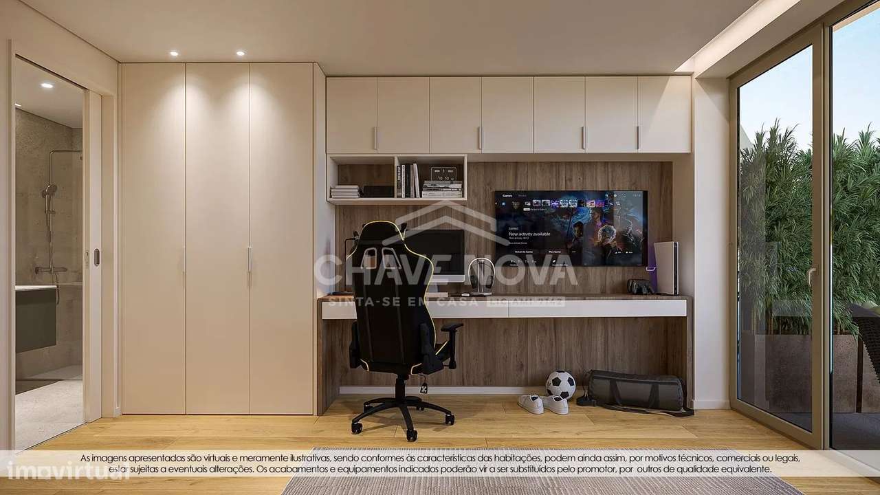 Apartamento T2 Novo Penúltimo Piso c/ 2 Lugares de Garagem em Arcozelo-10
