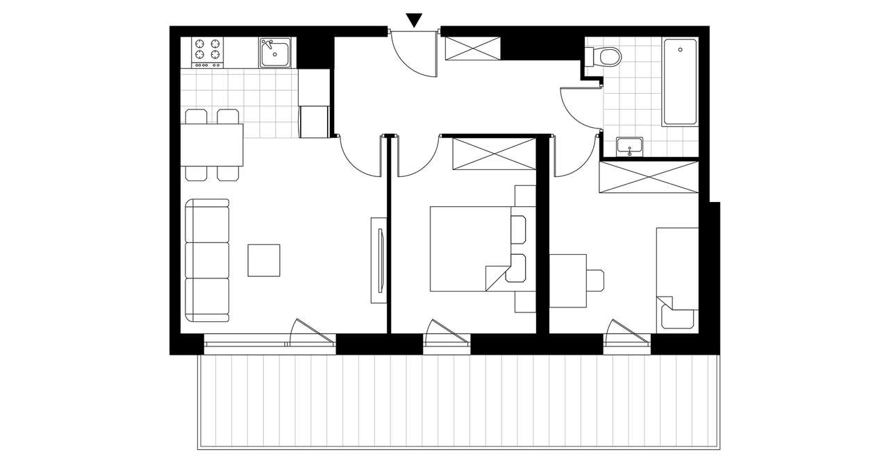 3-pokojowe mieszkanie 51m2 + balkon Bez Prowizji - Pełny obrazek: 4/7
