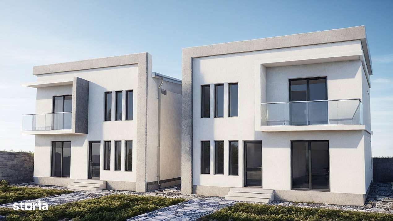 Casa noua, stil mediteranean, la cheie,centrala proprie si utilitati - Imagine principală: 3/13