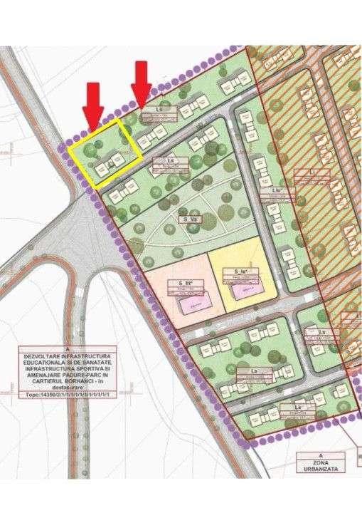 Teren intravilan 1000 mp in zona Hub Borhanci - Imagine principală: 2/3