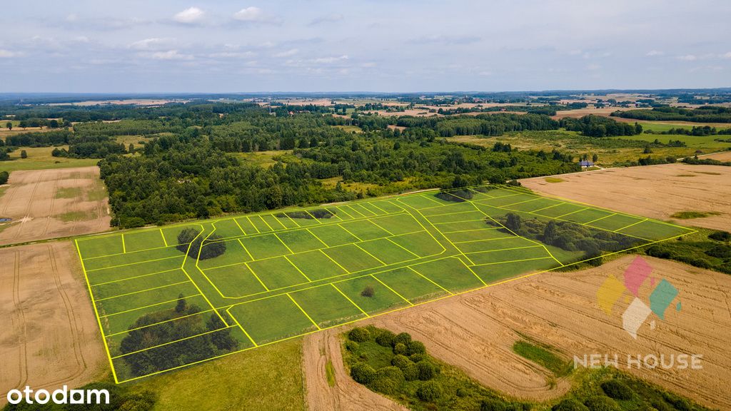 Atrak. grunt pod osiedle domków, 10 km od Olsztyna