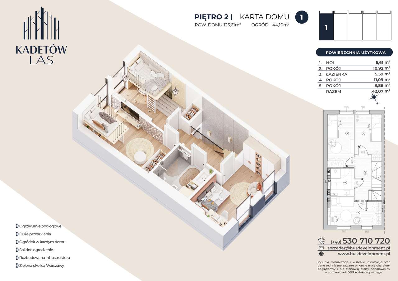 6-pokojowy dom 123m2 + ogródek Bezpośrednio - Pełny obrazek: 4/10
