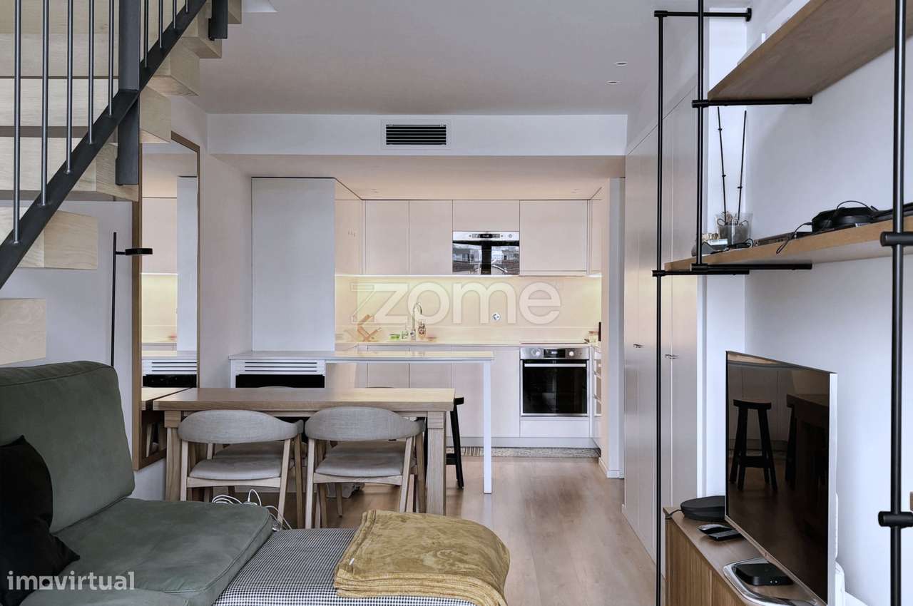 Apartamento Duplex T1+1 com garagem | Mobilado | Pinto Bessa – Bonf... - Grande imagem: 4/12