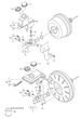 Tulumba Vacuum Vacuum cu Vas si Pompa Lichid Ulei Servofrana Servo Frana Volkswagen Passat B8 2015 - 2023 Cod 3Q2614105F [C3995] - 1