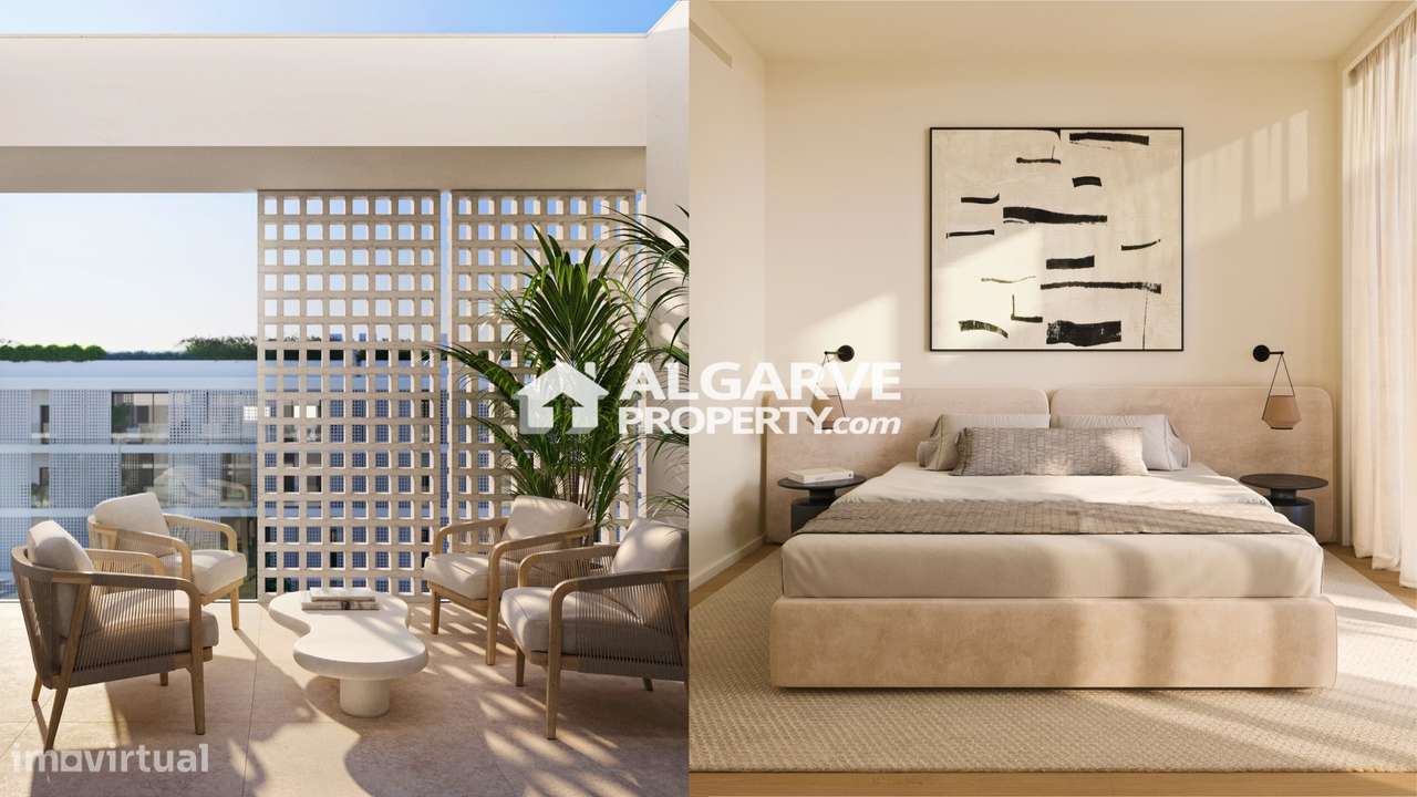 Duplex T3 de Luxo com Piscina no Terraço no Centro de Vilamoura – Bota - Grande imagem: 4/15