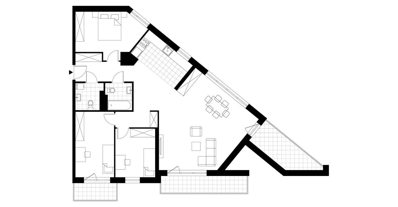 Gotowe 4-pokojowe mieszkanie 98m2 + 2 balkony - Pełny obrazek: 3/8