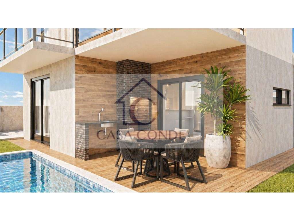 MORADIA GEMINADA T4 DUPLEX COM PISCINA | EXCELENTES ÁREAS E ACABAME...-23