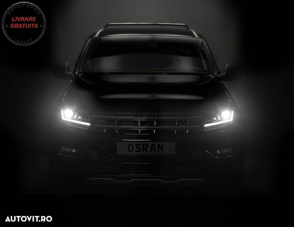Faruri Osram LED DRL VW Amarok (2010-up) Semnal Dinamic Secvential Negru- livrare gratuita - 3