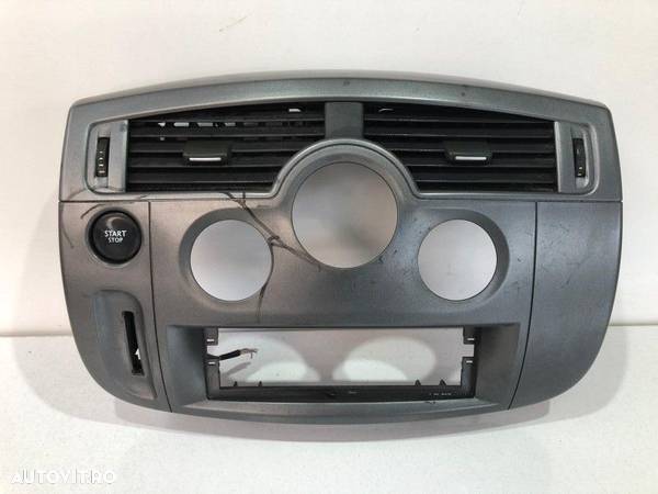 Consola centrala cu grile ventilatie si buton start stop Renault Scenic 2 (2003-2009) a8200140713 - 1