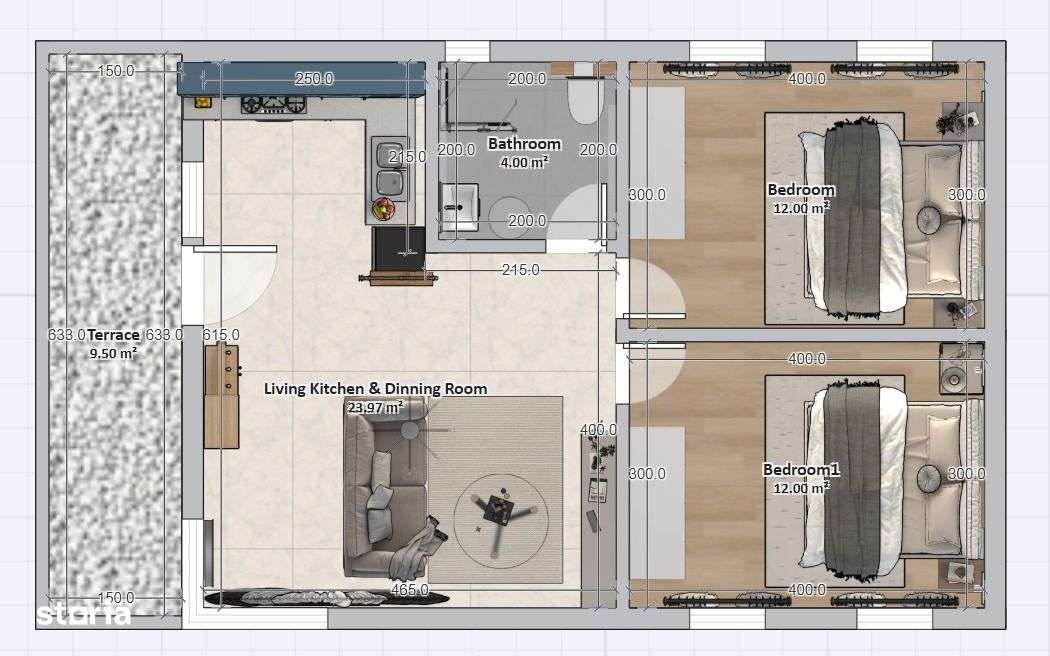 Casă Modernă la Comandă în Sanpetru – Stil de Viață Confortabil lângă - Imagine principală: 2/3