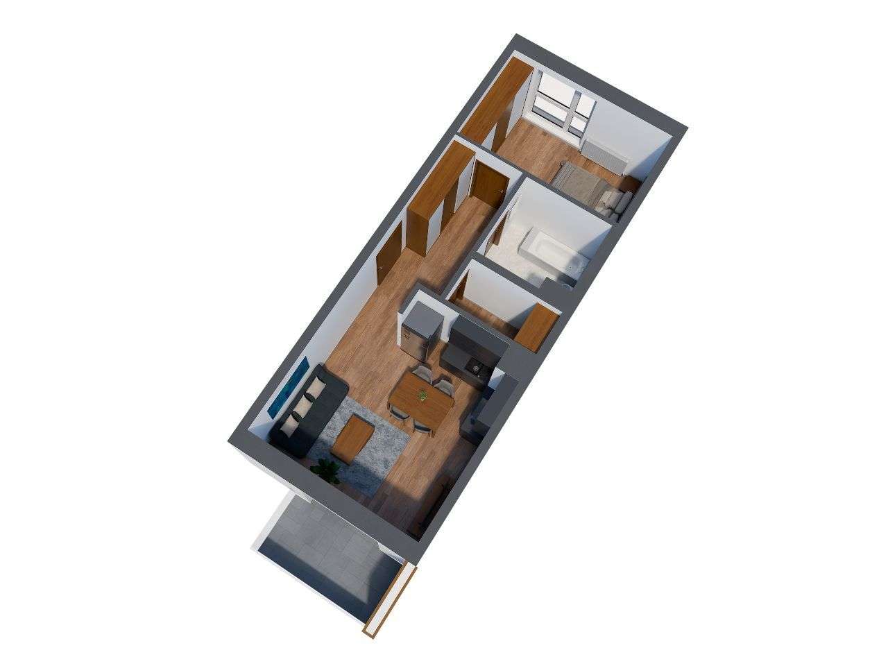 B3 Mieszkanie nr 72 - Pełny obrazek: 2/8