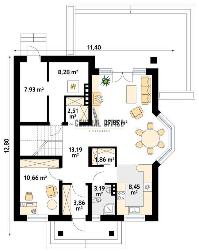 Piękny dom, z garażami i mieszkaniem Niebylec-14
