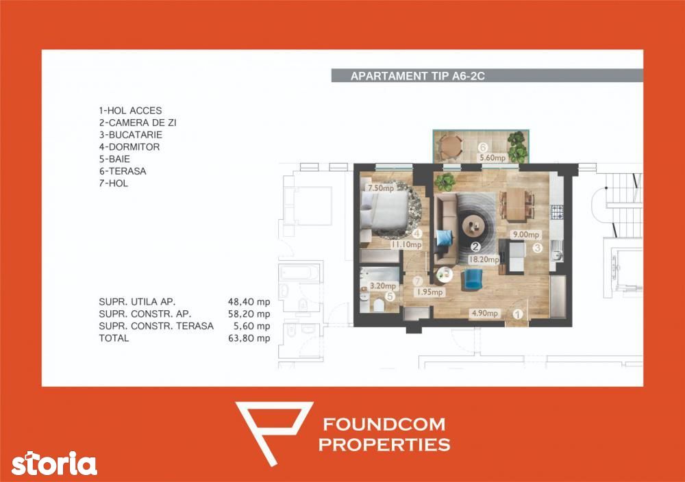 Foundcom Properties | 2 camere | Belvedere Residences | Floreasca