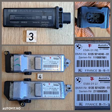 Modul gateway far amplificator antena ECU presiune cauciucuri modul centura calculator pompa combustibil modul master slave releu bujiiincandescente bmw seria F E - 3