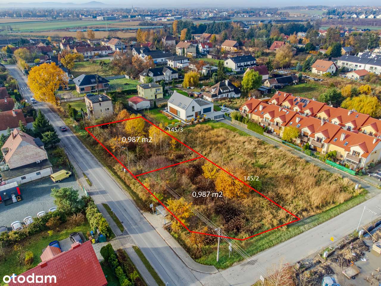 Teren inwestycyjny. Zabudowa mieszkaniowo-usługowa. Iwiny.MPZP-3