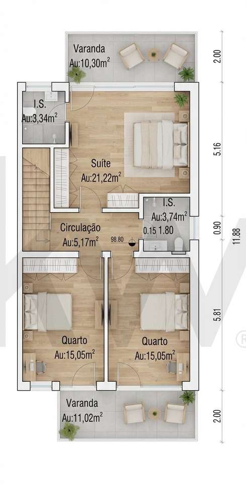 Moradia T3 | Quinta das Florinhas | Ericeira - Grande imagem: 2/15