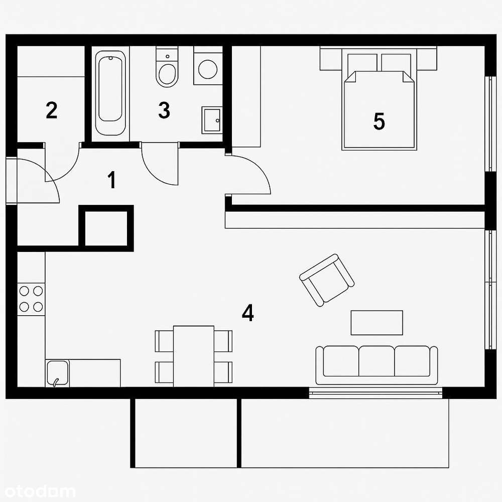Mieszkanie 45.64m2 Podgórze Duchackie/Kraków.-7