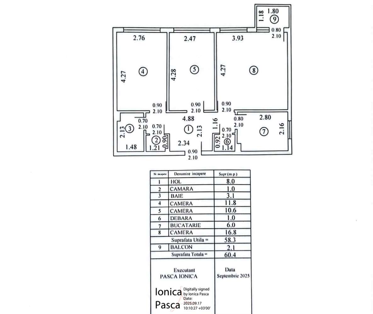 Titan- 3min metrou| Ap. decomandat cu 3 camere in bl. rebilitat!-0