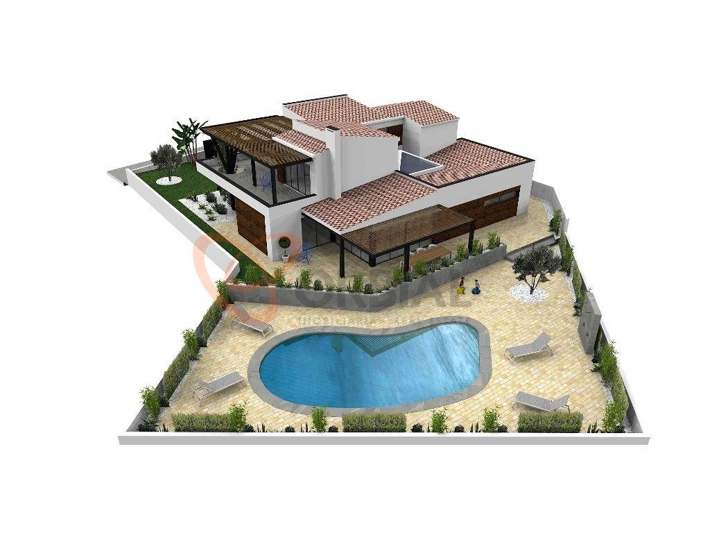 Moradia V4 com piscina e perto da praia para venda em Albufeira. - Grande imagem: 5/38