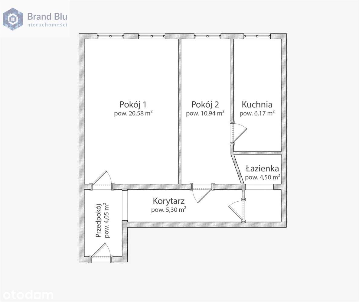 Mieszkanie 2 pokoje 51,54m2 Wrocław Kręta Nadodrz-5