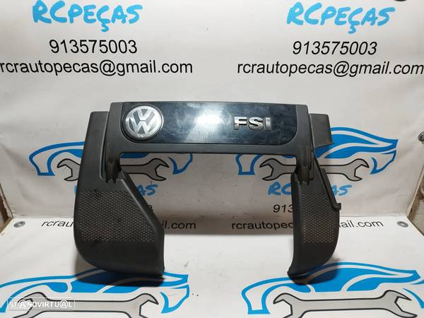 TAMPA BLINDAGEM SUPERIOR MOTOR ORIGINAL VOLKSWAGEN VW GOLF V MK5 JETTA TOURAN PASSAT 2.0 FSI 06F103925A - 1