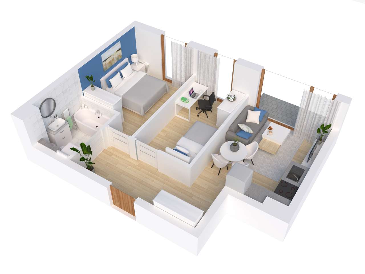 Mieszkanie Zielone Błonia Rumia Etap III - Pełny obrazek: 2/7