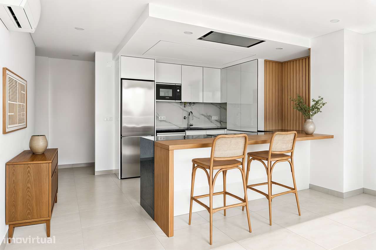 Apartamento T3 de luxo, NOVO, praia, vista mar, piscina!-5