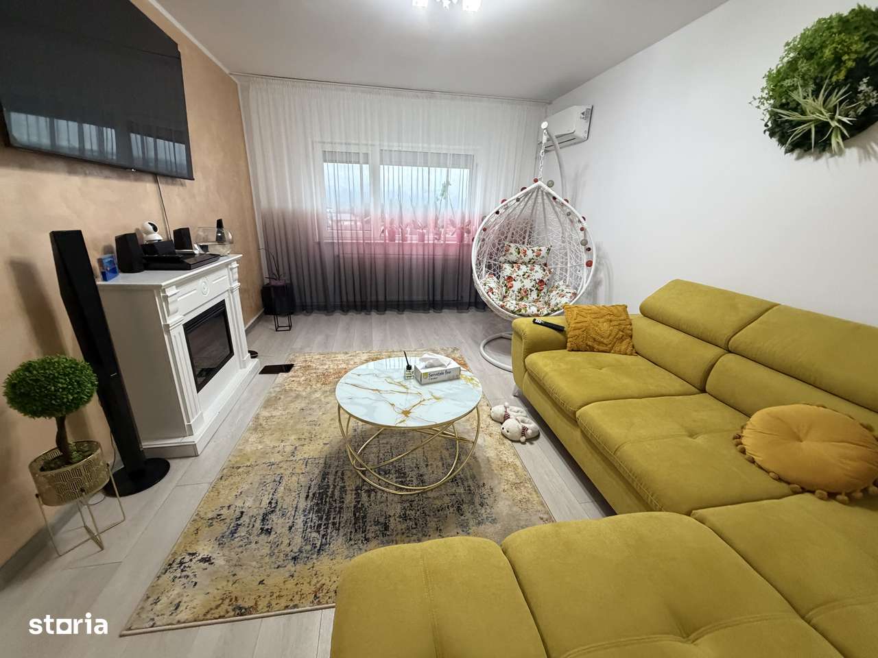 Apartament 3 camere, Mioveni, M-uri, et4, mobilat si utilat, modern-0