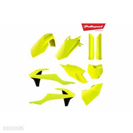 kit plastico polisport amarelo fluor husqvarna fc 250 / 350 / 450 - 1
