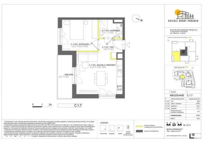 Dobry Poranek | mieszkanie 2-pok. | C.1.7 - Pełny obrazek: 3/16