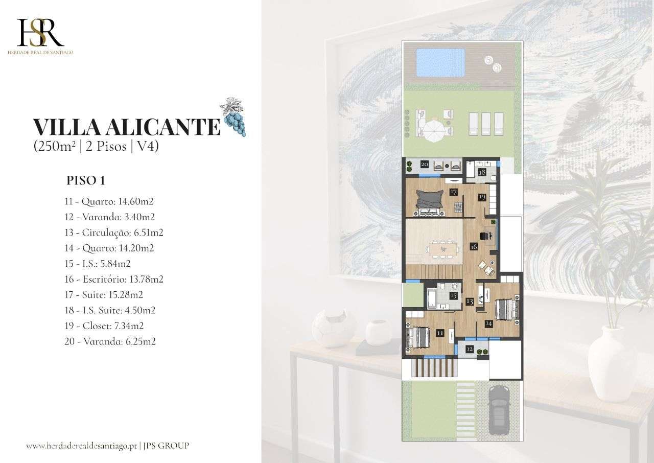 Villa Alicante | 250m2 | Herdade Real De Santiago-10