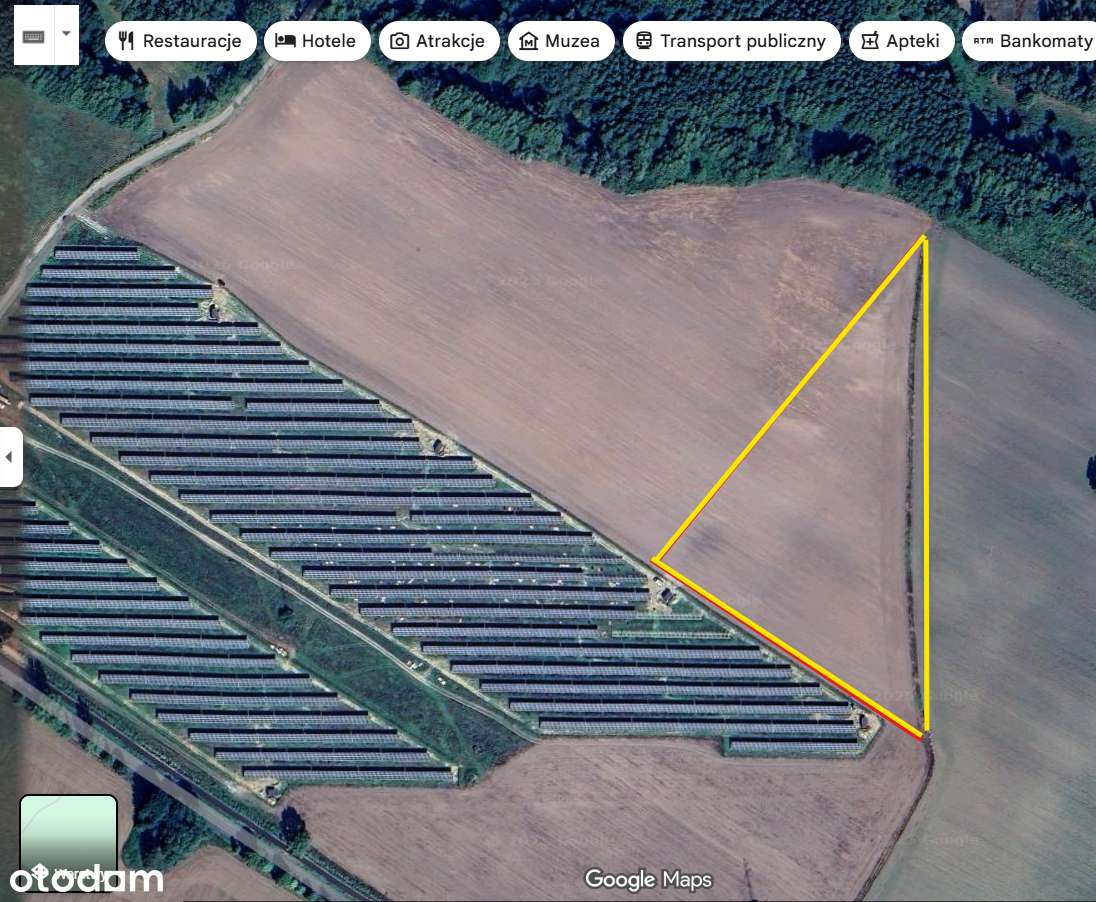 pod FOTOWOLTAIKĘ, MAGAZYN ENERGII lub PRZEMYSŁ 1.16ha Chocianowiec - Pełny obrazek: 1/2