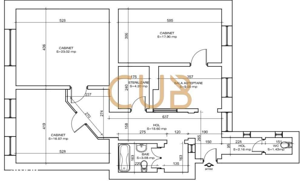 SPATIU COMERCIAL DE VANZARE – DESTINAŢIE SERVICII MEDICALE-16