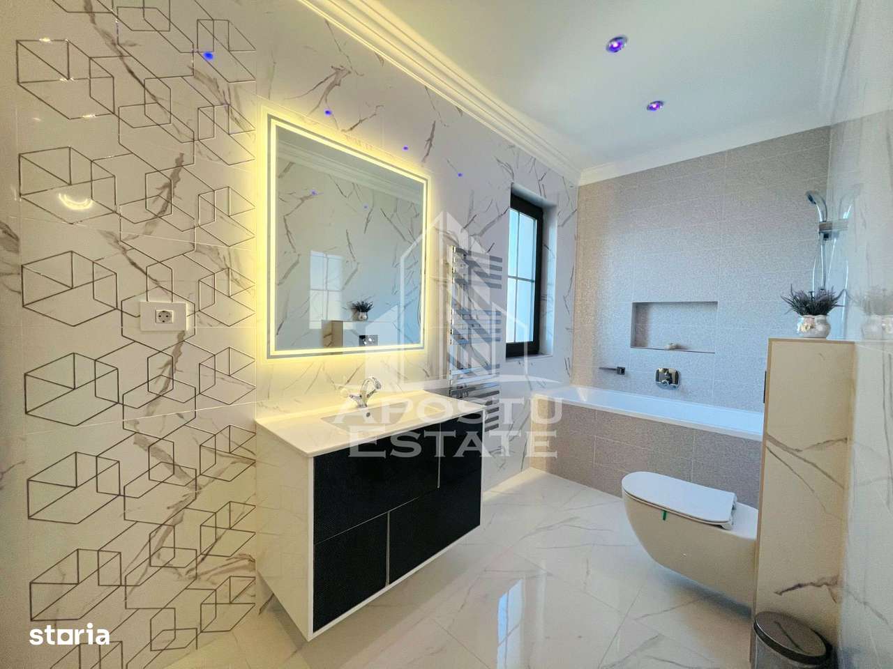 Duplex smart,5 camere,utilat si mobilat lux,Dumbravita Central - Imagine principală: 5/12